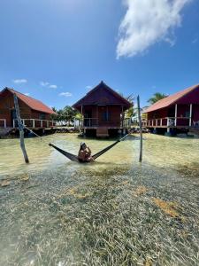 Cabin over the sea on Guarsidub Island