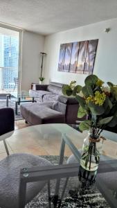 36th Floor Brickell Suite with City Skyline and Bay Views