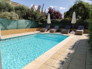 Appartements Havre de paix au coeur du Sud appartement cosy climatise piscine privee entre mer et tresors du Languedoc : photos des chambres