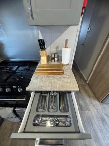 J2 static caravan at Fairway Holiday Park