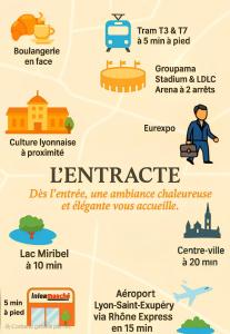 Appartements Apartment Groupama Stadium LDLC ARENA EUREXPO : photos des chambres