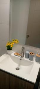 Depto Santiago centro, a metros del museo La Moneda, Plaza de Armas con Piscina, aire acondicionado y terraza, Facturable