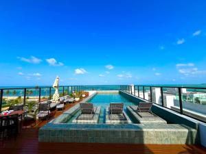 Espaço e conforto em frente ao mar