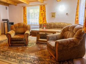 at the lake with a boat