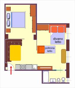 Studio room in Residence Olivotti