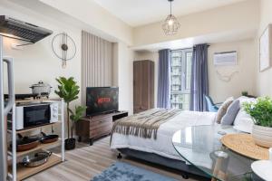 Furnished Studio in Avida Towers Riala, Cebu IT Park with Pool, Fast WiFi, Netflix and More