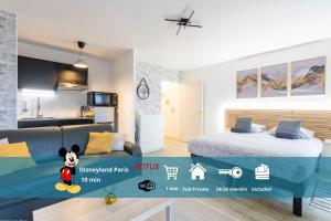 Appartements Le Petit Bussy, 4 pers Disneyland Paris 10min : photos des chambres