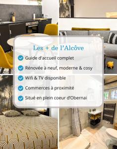 Appartements L'Alcove - Centre-ville - Moderne & Cosy - Commerces a Proximite : photos des chambres