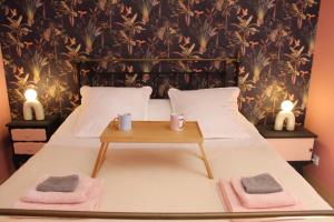 Maisons de vacances SAS Loudenne Gouache, Ecottage Walter dans le parc de Loudenne : photos des chambres