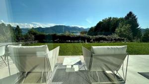 Traumsee Lodge am Traunsee in Gmunden mit 180 Grad See- und Traunsteinblick