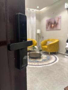 Studio with master bed and 654k screen