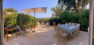 Maison provençale vue mer Croix Valmer "Lou Mamet"