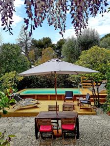 Maisons de vacances Cottage with swimming pool : photos des chambres