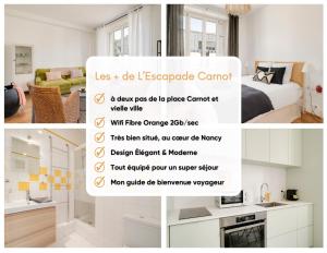 Appartements L-Escapade Carnot - Nancy centre Stanislas - 2Pers : photos des chambres