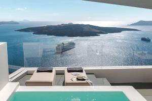 Luxurious Santorini Penthouse Villa 1 Bedroom Magical Caldera Sea Views