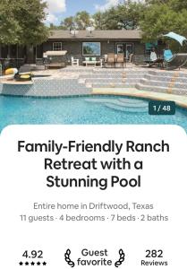 Four Bedroom Ranch Retreat with a Stunning Pool