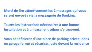 Le Clos des Baleines 1er étage avec 1 place de parking privée dans un garage