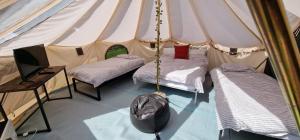 Star Gazing Cozy Hot Tent with heater and tv