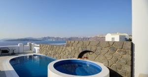 Splendid Santorini Villa Villa Vista 3 Bedrooms Private Pool & Spa Bath