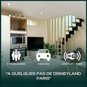 Appartements Eglise 2 - Maisonnette pour 6 a Disneyland Paris : photos des chambres