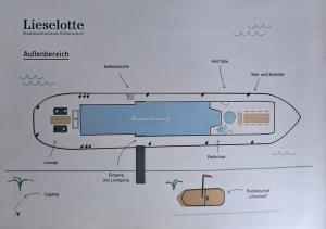 8 Personen Hausboot mit Hot Tub, Sauna, Kaminofen, Klimaanlage, Lounge, Sonnendeck und Garten mit Buddelschiff direkt hinterm Deich in Otterndorf