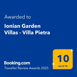 Ionian Garden Villas - Villa Pietra
