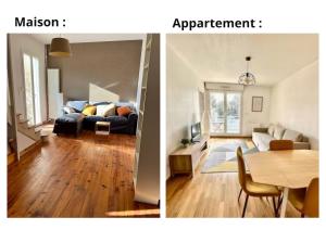 Appartements Deux hebergements a proximite pour un groupe de 12 personnes : Appartement