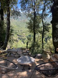 Maisons de vacances LA PAUSE - 3 villas avec Jacuzzi privatif a chisa : photos des chambres