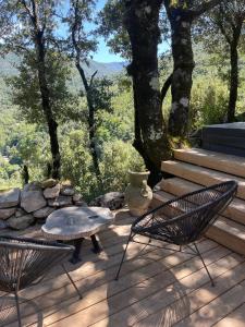 Maisons de vacances LA PAUSE - 3 villas avec Jacuzzi privatif a chisa : photos des chambres