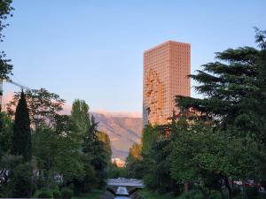 Penthouse with a city view