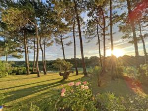 Villa HauOli, 4 chambres, spacieuse, piscine privée, grand jardin fleuri vue golf et 8min à pied de la plage