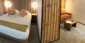 Hotels Les Tilleuls Montbeliard Sud Audincourt : Chambre Familiale - Vue sur Jardin