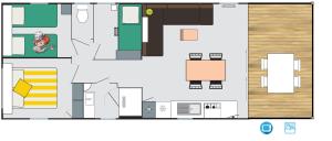 Campings Camping ClicoChic Au Clair Ruisseau : Mobile Home