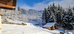 Maison de campagne et montagne près des stations de ski