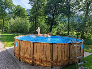 Creekside House with pool 
