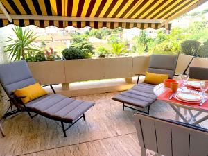 Studio avec terrasse sud proche bord de mer