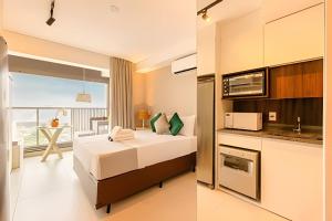 Easy Star - Belo studio no 24°andar no Alto da Boa Vista.- QP01I