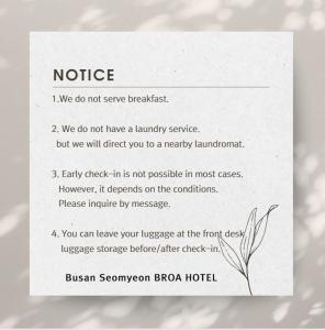 Busan Seomyeon Broa Hotel