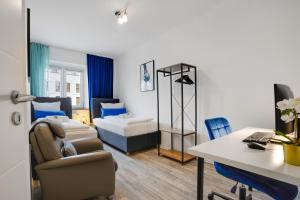 KATIES Apartments Augsburg - Zentral - 4 Zimmer - 7 Personen - 2 Parken - Nintendo Switch - DisneyPlus - E-Kamin