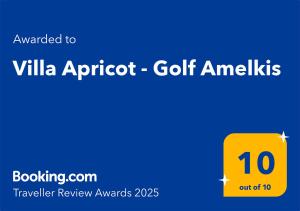 Villa Apricot - Golf Amelkis