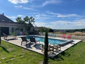 Maisons de vacances Gite de Mont-Pres-Chambord au coeur des Chateaux de la Loire avec piscine privee : photos des chambres
