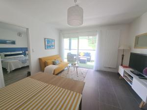 Appartements T2 Acotzeta classe 3 etoiles Saint Jean de Luz quartier Acotz pres des plages : photos des chambres