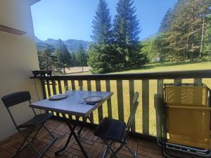 Studio avec vue montagne au pied des pistes