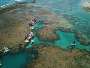Flat Moderno com Piscina na cobertura em Porto de Galinhas para até 5 pessoas