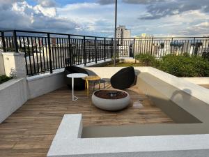 AUN1811 - Studio charmoso no 18 Andar