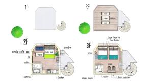 20 minutes by train to Shinjuku 9-minute walk from the nearest station 西落合2f3f