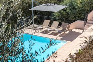 Luxury Villa for 8, private pool, airco, sea and mountain views