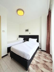 newly furnished three bedroom apartment with swimming pool fully equipped gym children playground ample parking space and unbeatable scenic city views