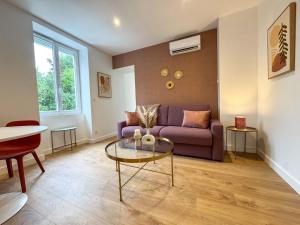 Appartements Cosy purple - Carre de soie- Medipole - Astroballe : photos des chambres