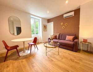 Appartements Cosy purple - Carre de soie- Medipole - Astroballe : photos des chambres